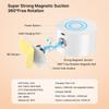 Modern LED Wall Sconces Lamp, 2000mA Battery USB Charging, Touch Controlled 3-level Brightness Modes, 360 Degree Free Rotation