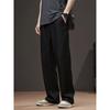 Old Money Style Linen Pants for Men, Summer Thin Loose Straight Cotton-Linen Trousers, Export Men's Clothing, Japanese Casual Long Pants