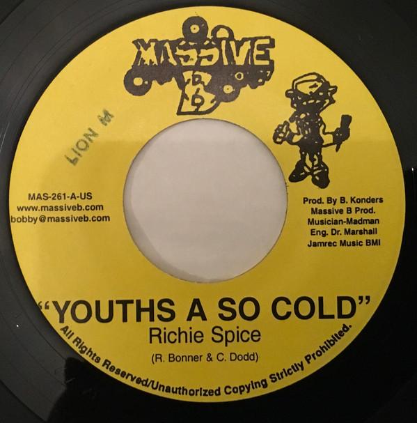 

7inch Record RICHIE SPICE - Youths A So Cold MAS261 Massive B 2006 US Reggae, Ska & Dub Used