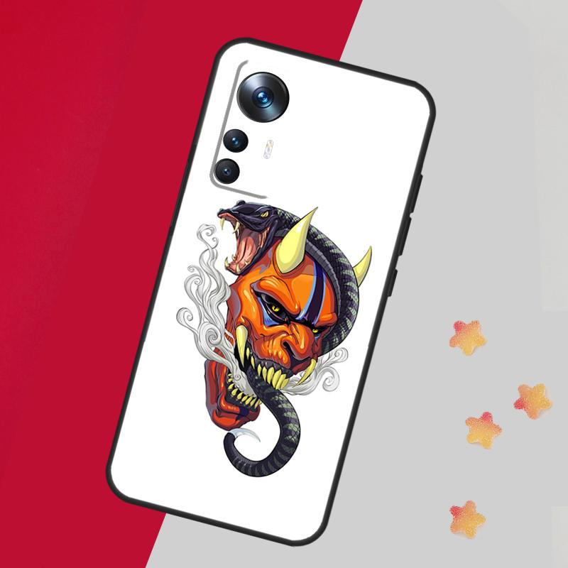 

Японская маска демона Они Хання Чехол для Xiaomi 14T 11T 12T 13T 15 Pro 13 14 Ultra Чехол для POCO F7 F5 F6 X3 X5 X6 X7 Pro Xiaomi 13T (13T Pro)