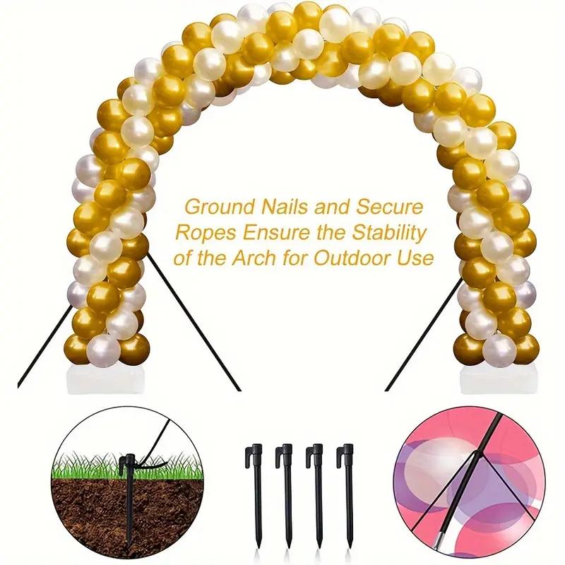 1pc Balloon Arch, Innovation Large Sturdy Balloon Arch Kit,Tall Adjustable Balloon Arch Stand with Water Fillable Bases, Manual