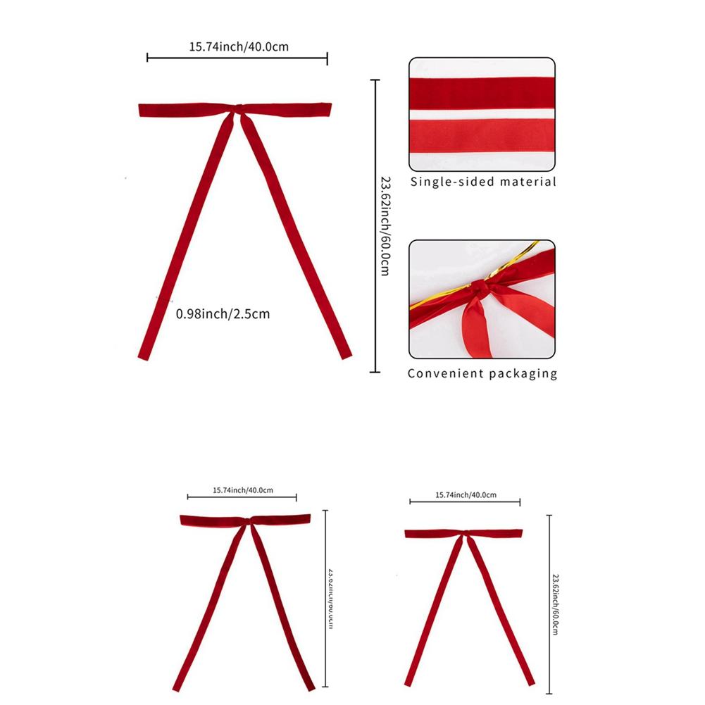 6 Stück Übergroße Samtschleife Knäuel Anhänger Weihnachtsbaumschmuck Festliche Atmosphäre Girlandenzubehör