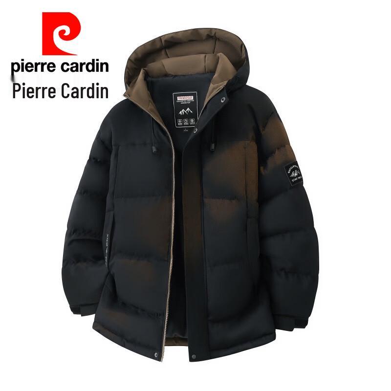 Pierre Cardin Men's Minimalist Hooded Padded Winter Jacket