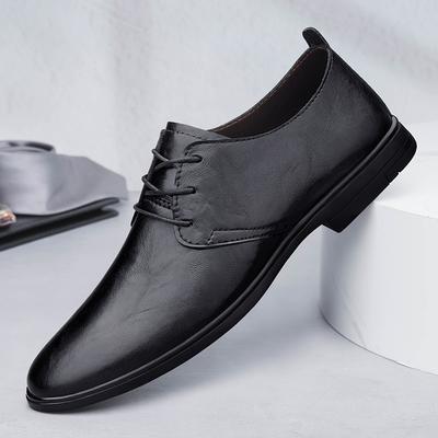 Neuer Herren Formeller Oxford Büro Schuh Mode Schnürung Lässig Flach Designer Schuhe Hohe Qualität Handgemacht Lässig Leder Business Schuh