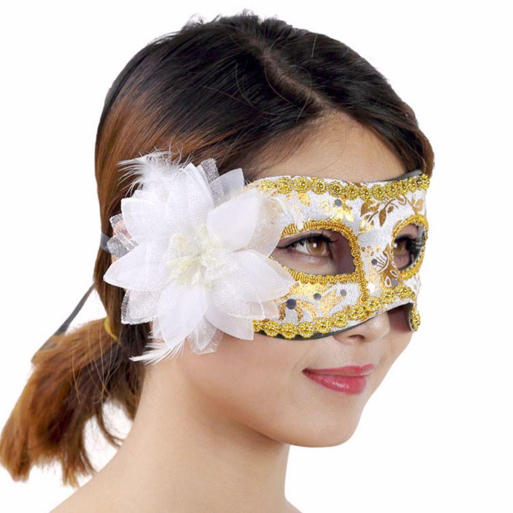 

Mask Venice Mask Photo Prop Prom Party Supplies Half Face Mask Party Cosplay Props Halloween Masks чорний