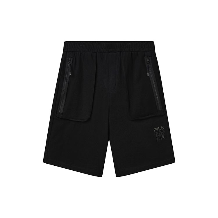 

FILA Loose Solid Color Casual Logo Five-Point Shorts Men shorts Black F11M238604F-BK S