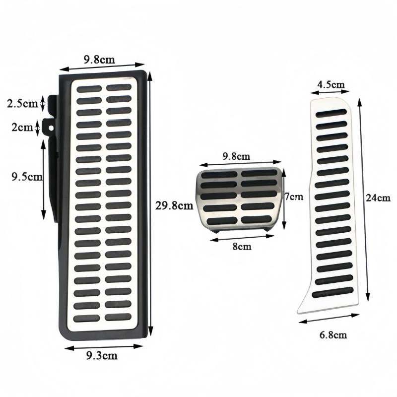 

Педали для автомобиля с левым рулем для VW Jetta Mk5 Golf 5 6 Scirocco CC Rabbit EOS Tiguan для Skoda Octavia A5 Superb Yeti для Seat Altea Leon Toledo AT 3PCS