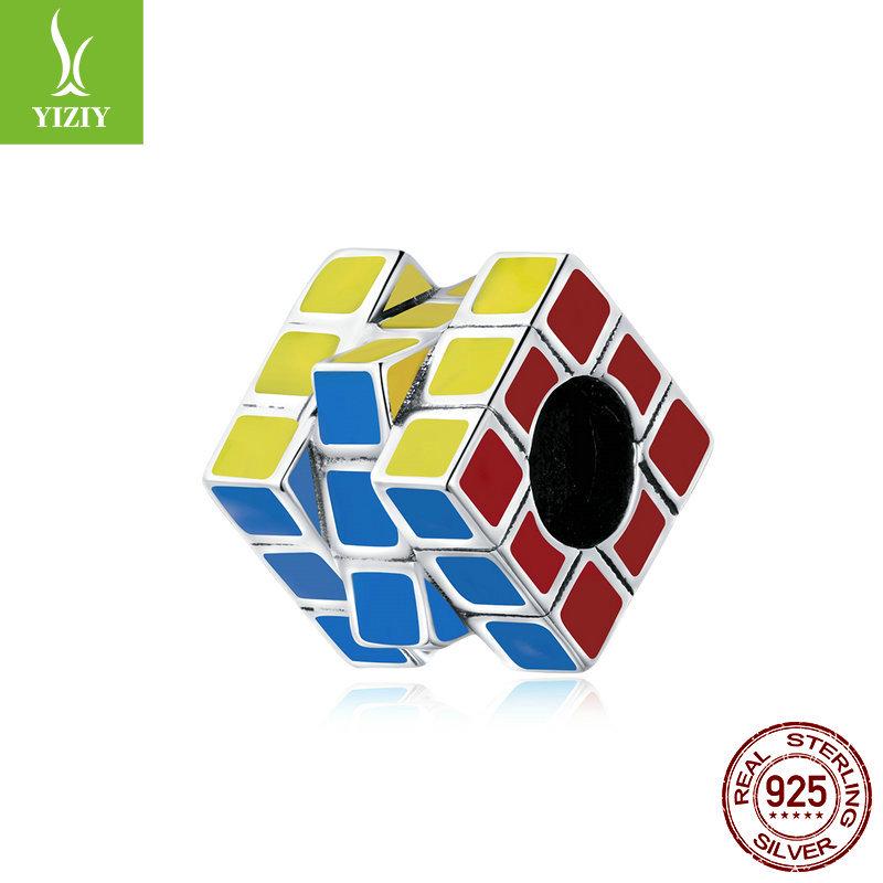 

Браслет-шарм Yinziyun из серебра 925 пробы с креативными бусинами-каплями масла SCC1640 Loose Bead