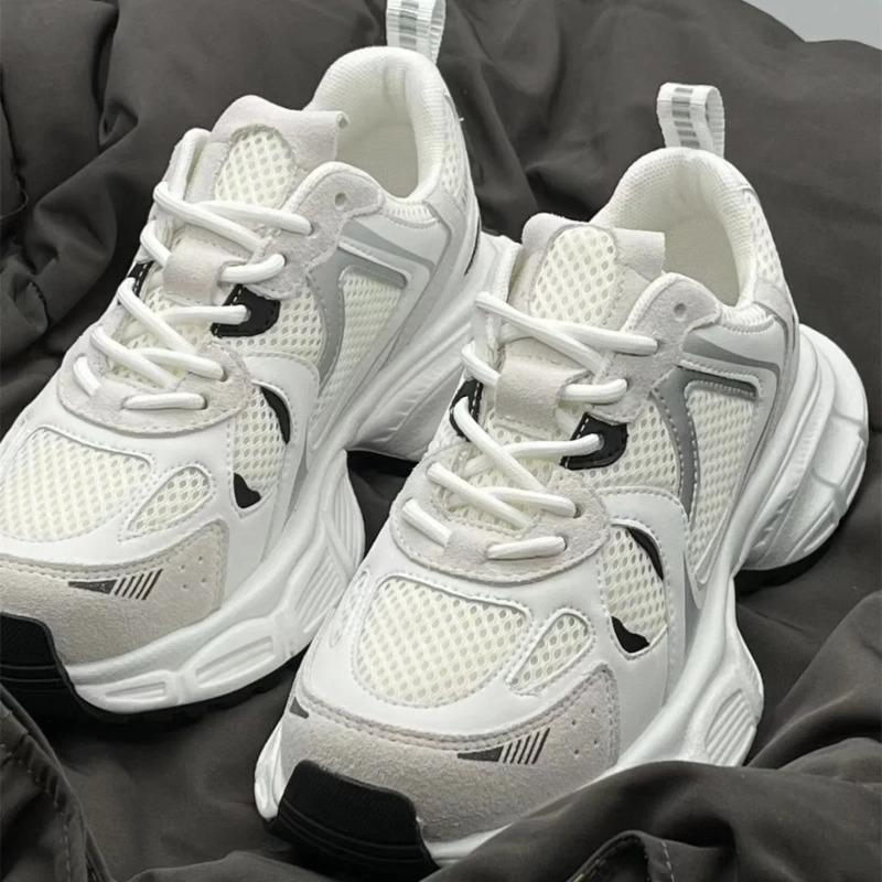 Women's Sneakers New Mesh Breathable Casual Shoes Fashion Height-increasing Sport Shoes Platform Vulcanized Shoe Tenis Masculino