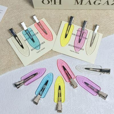 10 Pcs Seamless No Bend Hair Clips No Mark Pin Curl Clip Makeup No Crease Hair Clip Hair Styling BB Clips