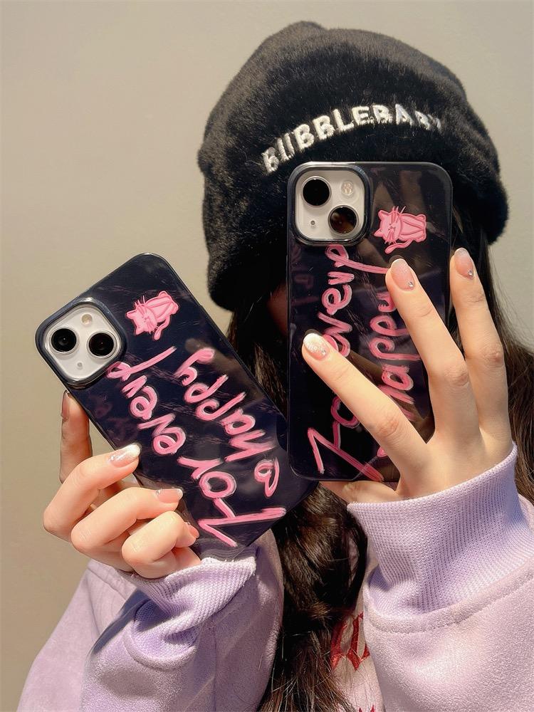 Simple and atmospheric English letters Phone Case For iPhone 14 13 12 11 Pro Max XR XS X 7 8 Plus Luxury Soft Back Cover Case
