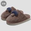 Cute mushroom cotton slippers winter indoor home household plush warm winter fluffy slippers winter