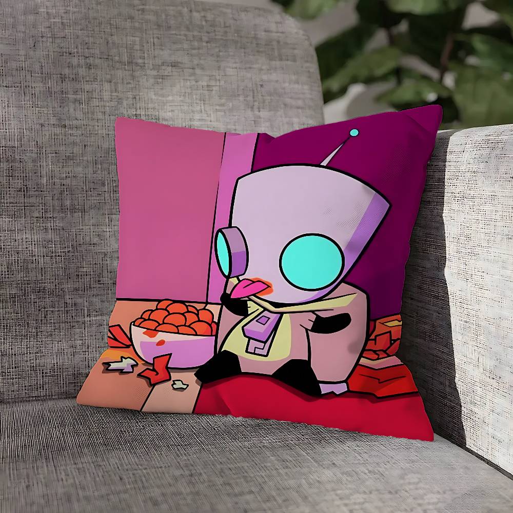 Чехол на подушку I-Invader Z-Zim для 55x55см 40x40см 45x45см 50x50см 30x30см Квадратный офисный чехол для подушки 12x12Inch