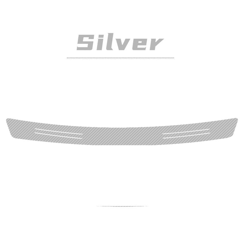 HLLQ9 Car Carbon Fiber Trunk Tail Bumper Protector Sticker Accessories For Skoda Yeti S Octavia 2 3 a5 Fabia Kodiaq Rapid Karoq Superb