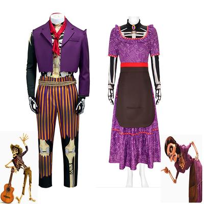 Anime Hector Rivera Cosplay Costume Great-grandfather Outfits Man Woman Carnival Party Coco Clothing Suit