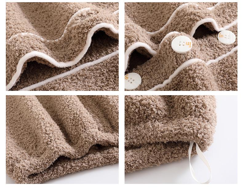 Set pigiama da donna in flanella invernale - Spesso, maniche lunghe, pantaloni, cardigan, caldo, casual, vestibilità ampia