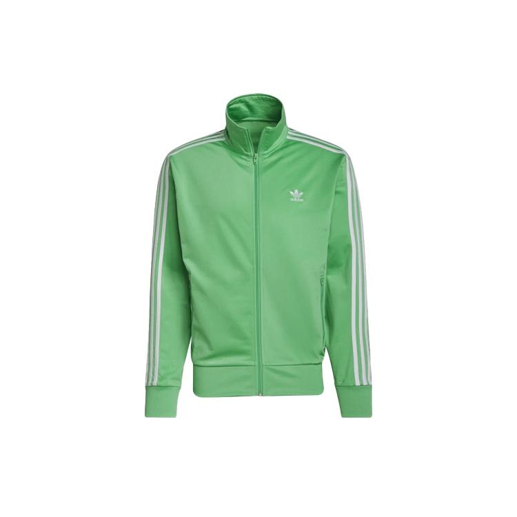adidas originals Casual Alphabet Printing Stripe Jacket Green Men s H06717 M