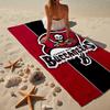 Tampa Bay Buccaneers Logo Microfiber Beach Towel, Lightweight And Quick-Dry, for Summer Travel, Beach Essential, Swimming Pool