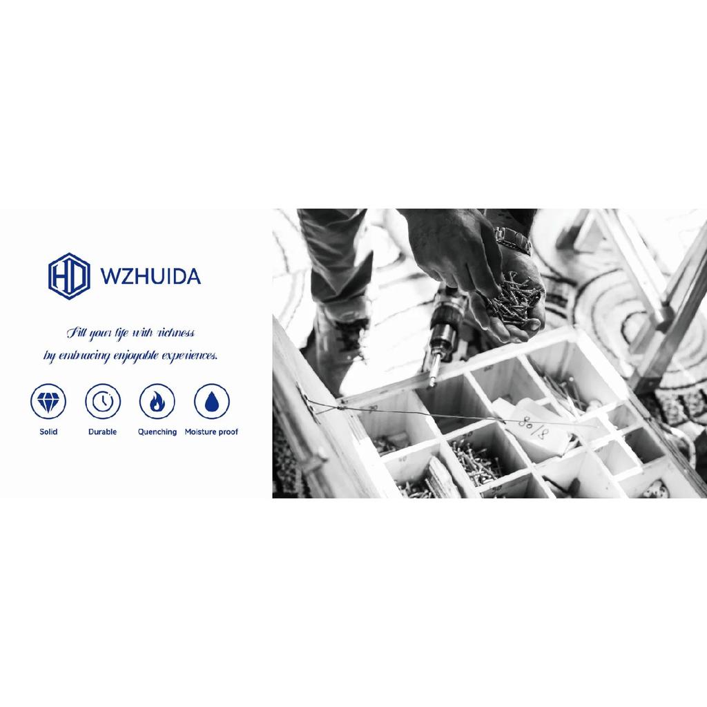 WZHUIDA 630pcs M3 304 Stainless Steel Hex Hexagon Socket Allen Button Head Screw Bolt Nut Assortment Kit ISO7380