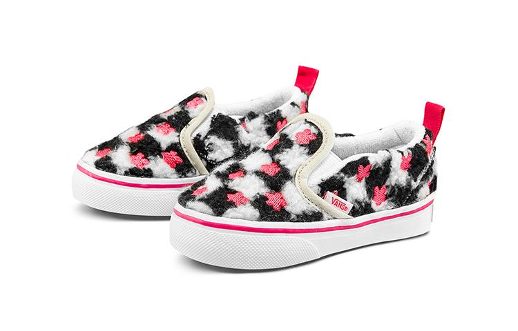 Vans Slip on Low top Toddler Shoes Black White Pink Infant And Toddler VN000UBS8CE