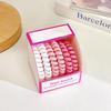 6-Pack Frosted Elastic Hair Rings - Durable, Simple Ponytail Bands for Women
