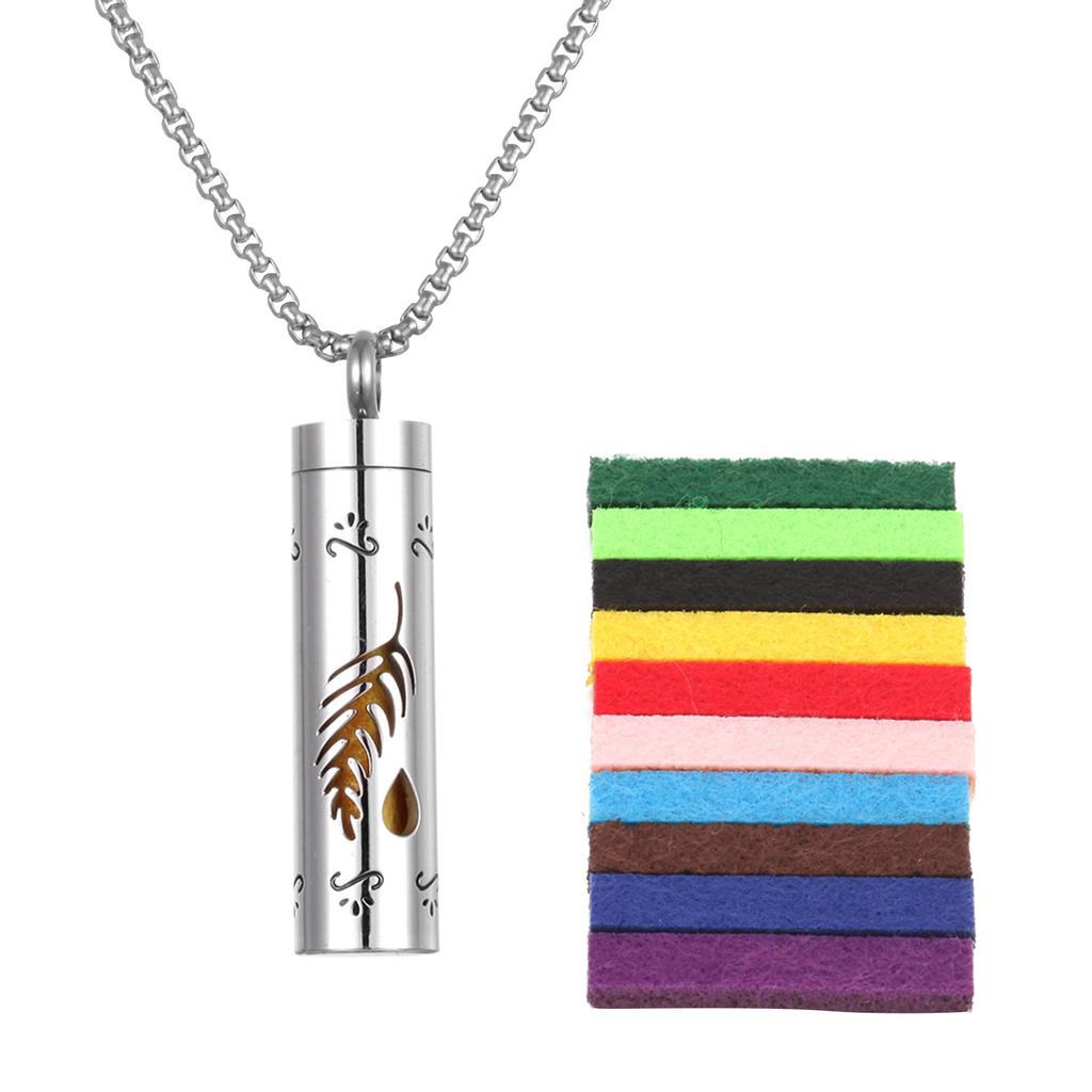 Aromatherapy Oil Diffuser Necklace, Aromatherapy Pendant Necklace, Vintage Open Locket Aroma Perfume Necklace For Men Women