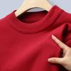 Winter Men O-Neck Solid Color Pullover Men Warm Slim Sweaters Male Clothing Underwear Men Knitting Blouse Base Tops