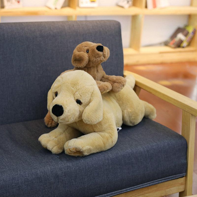 40cm 80cm Simulation Labrador Plush toy Stuffed Lifelike Dog Animals Toy Soft Dog Pillow Hug Message Pillow Office Gift for Her