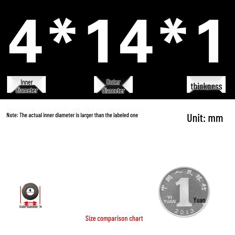 Galvanized Metal Flat Washer - Thin, Thickened, Enlarged Edge, Round, Sizes M3 to M10