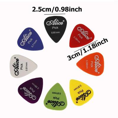 5-50Pcs Guitar Picks Guitar Music Instruments Accessories 0.58/0.71/0.81/0.96/1.2/1.5mm Electric Bass Plectrum Mediator Pick TMZ
