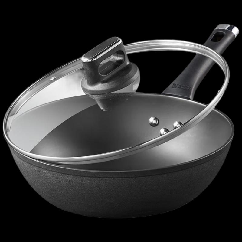 COOKER KING DJ32ZT Cast Iron Wok Cookware Set