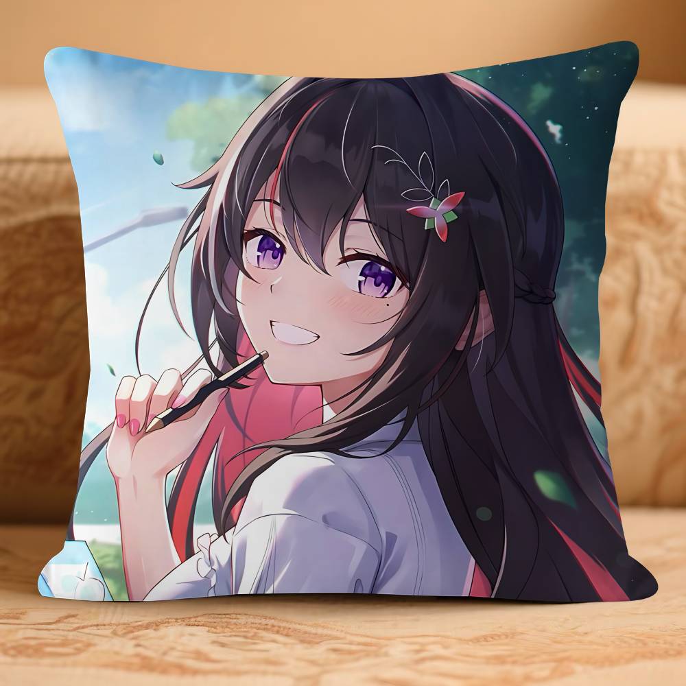 ANIME A-AZKi-I Kissenbezug Abnehmbar Waschbar Kissenbezug – Ganzjahresweichleinen