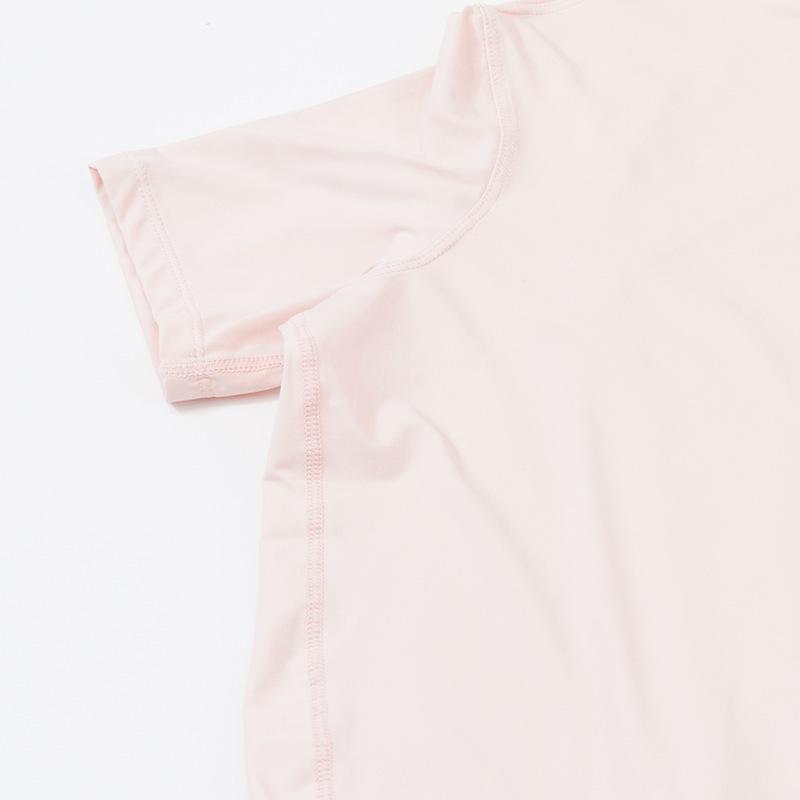 Damen Sommer Eisiges Nylon Yoga Top - Sonnenschutz, Atmungsaktiv, Hohe Elastizität, Lockere Passform, Bequemer Kurzarm für Fitness