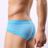 Men's Low-Rise Sexy Breathable Modal Mesh Briefs - Red, Large Size
