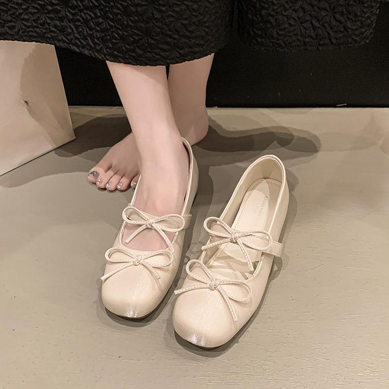 Fashion Round Toe Shallow Mouth Mary Jane Shoes Women's 2025 New Inner Heightening Evening Single Shoes