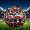 Batman Print Size 5 Soccer Ball, PU Wear Resistant Football for Match Training and Daily Practice, Birthday Gift for Soccer Fans