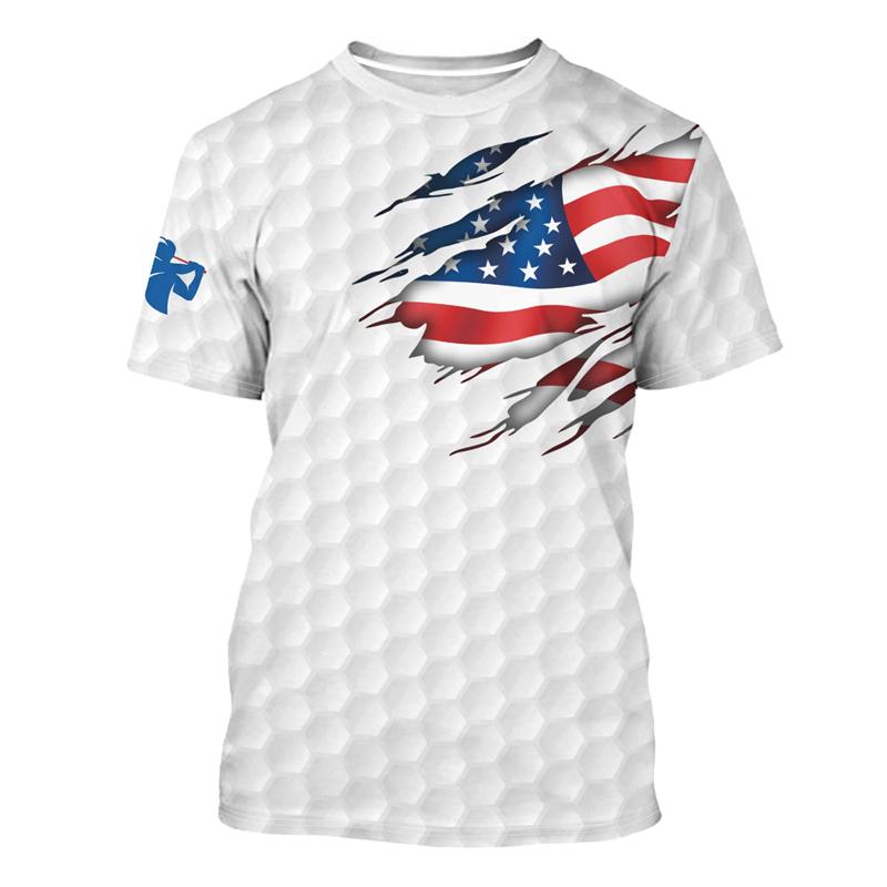 T-shirt met Bolletjespatroon Gitaar Sterren 3D-print Rond Hals T-shirts Voor Mannen 2024 Zomer Nieuwe Streetwear Kleding Losse T-shirts