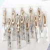 Phyxiul Birthday Number Candles, 0-9, 10-Piece Set, Perfect for Birthdays, Celebrations, Anniversaries, Weddings, Graduations, and More (Champagne Gol
