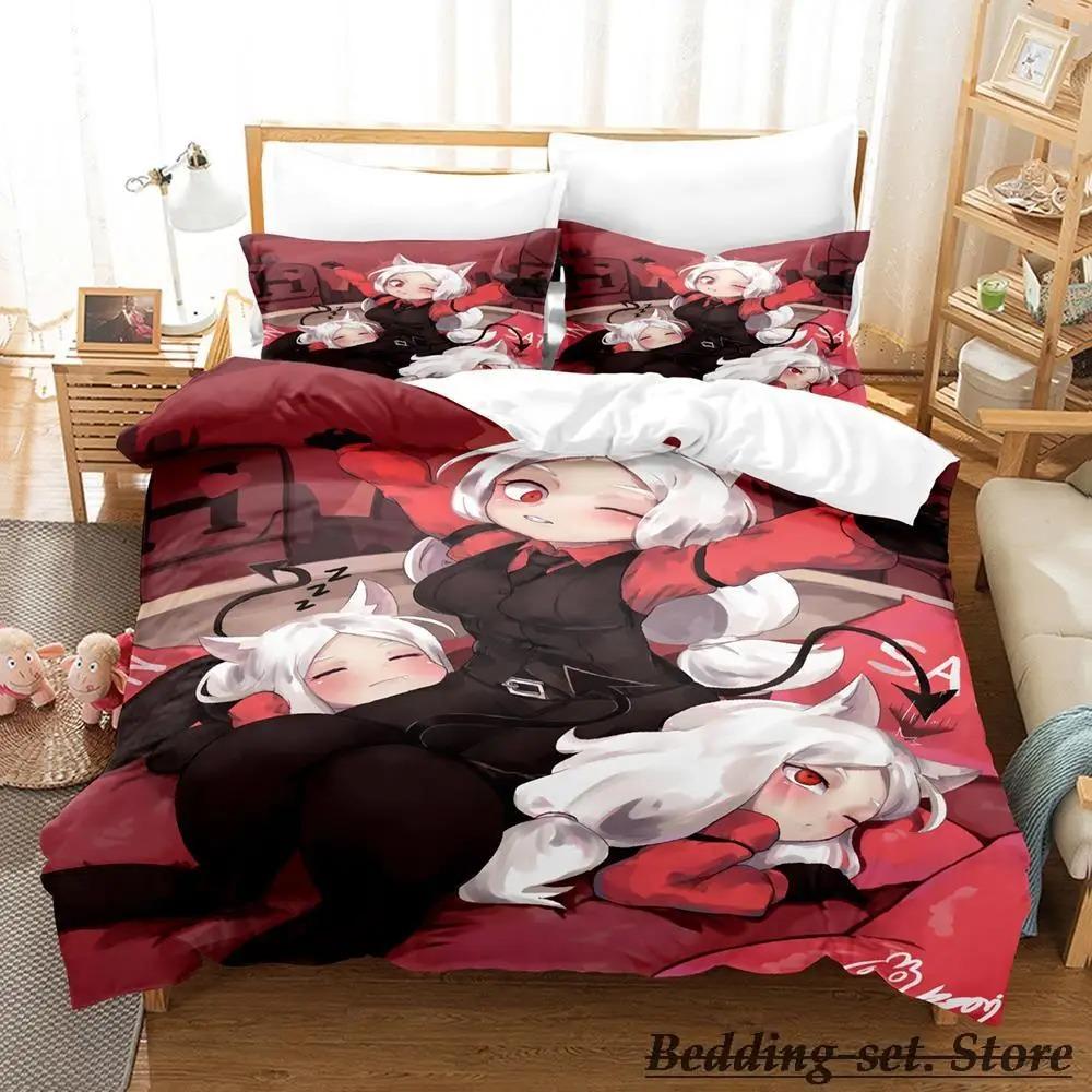 Helltaker Anime Bedding Set Single Twin Full Queen King Size Duvet Cover for Adult Kid Bedroom