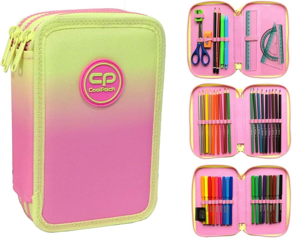 Piórnik Rozkładany Potrójny Coolpack Grandient Peach