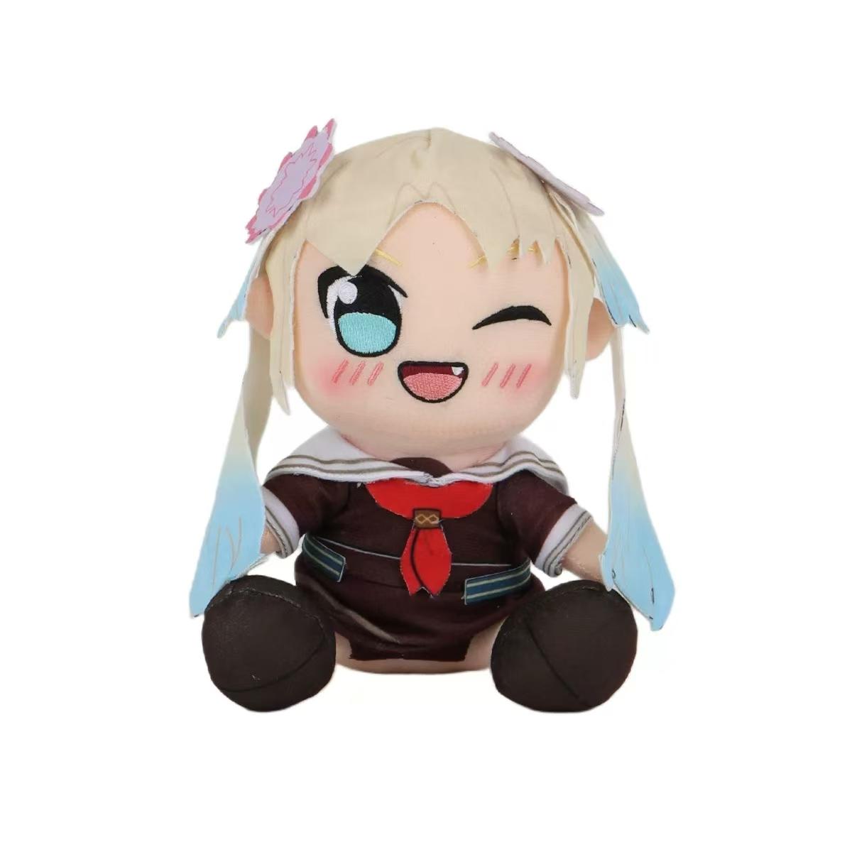 

20CM Kawaii Anime LoveLive Kuripan Plushie Toy Cute Cartoon Hugging Anime Peripheral Figure Dolls Cheap Creative Soft Kids Gifts 20cm жёлтый