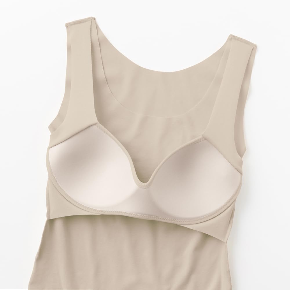 Innerwear KIREILABO Fitte 3D Cup Tank Top with Cups KB3158K White Beige [Gunze] Women's