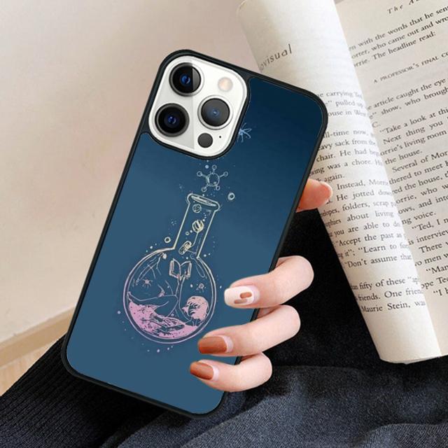 Atom Chemistry Science Phone Case Back Cover for iPhone 17 Air 16 15 14 13 11 12 Pro Max Plus Fundas Coque