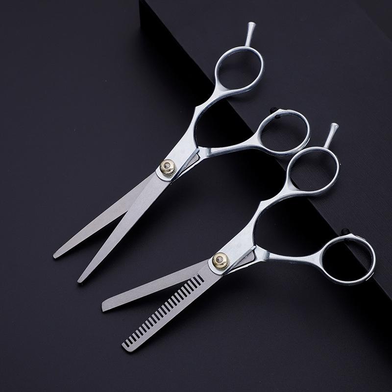 5.5-inch Hair Scissors Stainless Steel Hair Scissors Flat Tooth Scissors Tooth Scissors Thinning Scissors Hair Scissors