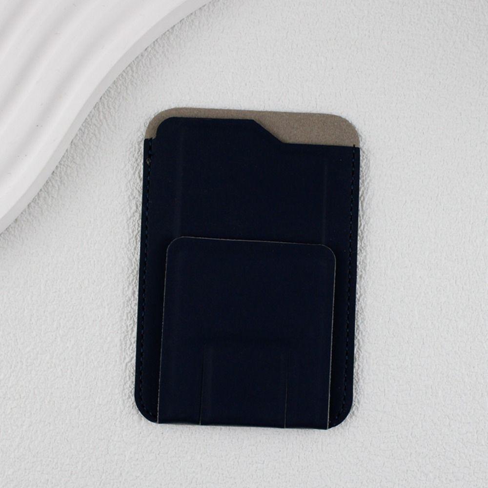 

Нескользящий держатель для телефона из искусственной кожи, наклеивающийся держатель для сотового телефона, держатель для карт, кронштейн, напольный чёрный