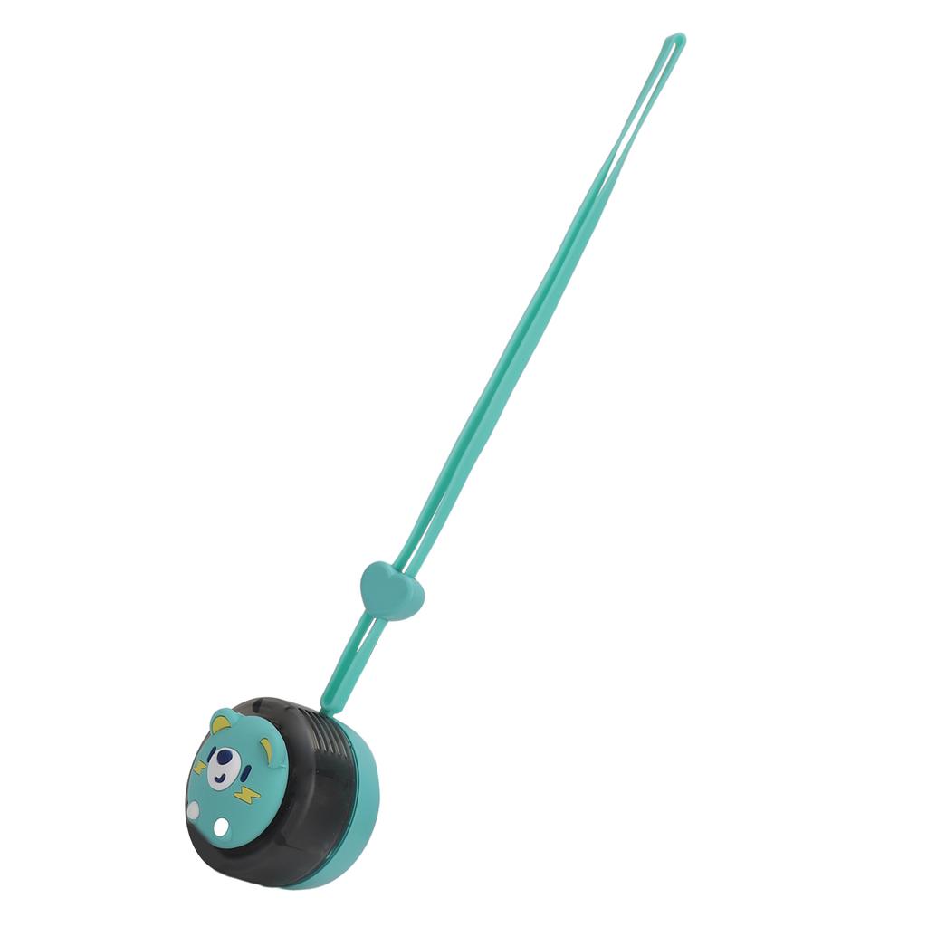 Neck Hanging Fan for Kids Adults 3 Speed Bladeless Plastic USB Rechargeable Quiet Cute Cartoon Portable Necklace Fan for Outdoor