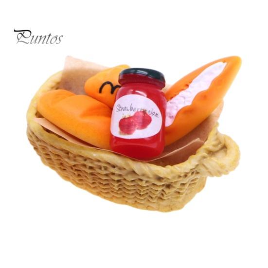 

1 комплект, модель хлеба, реалистичная миниатюрная бутылка для соуса, набор моделей хлебной корзины для кукольного домика, украшение микропейзажа 1 Set