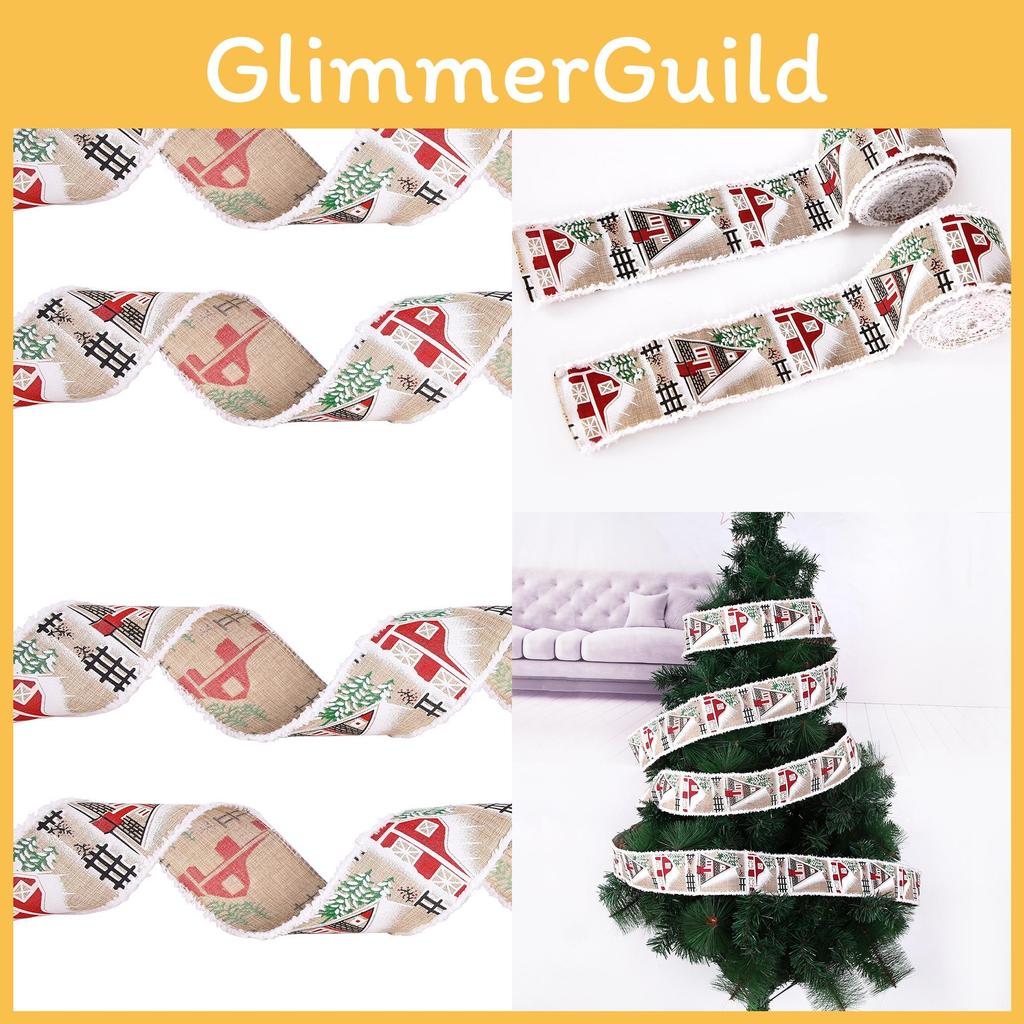 Charming Christmas Ribbon Versatile Soft Fabric For Elegant Gift Wrapping And Decor