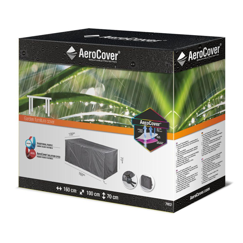 Garden Table Cover 7922 100X160X70 Aerocover Gray Homms
