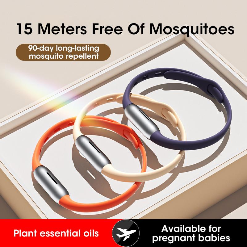 Mosquito Repellent Bracelet for Kids and Adults Natural Plant Essential Oil Non-Toxic Outdoor Sports Travel Wristband Protection